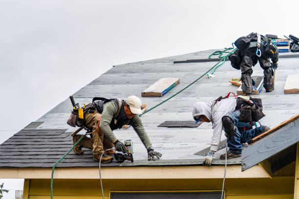 Professional Gutter Installation technician working in Coldspring, TX